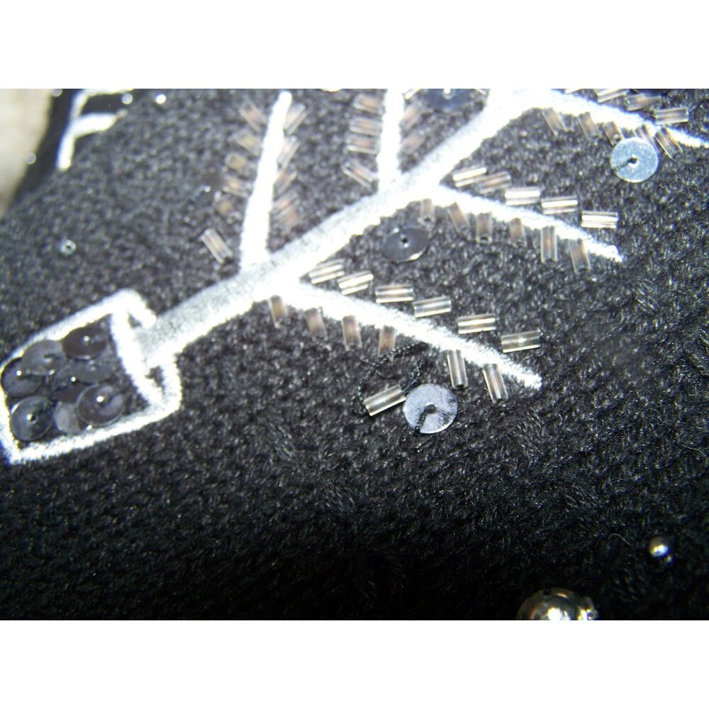 Vintage Sweater Basic Editions Holiday Silver Tre… - image 8